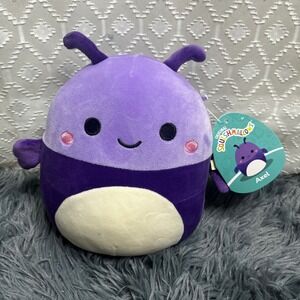 Squishmallows Axel‎ Beetle Plush Purple Bug Stuffed Animal Toy 7 Inch